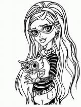 Monster High Coloring Pages Ghoulia Yelps Dolls Wishes Rzr Color Printable Getdrawings Library Clipart Getcolorings Drawing Printing Choose Board sketch template