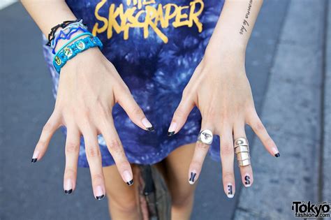tie dye t shirt dress nadia creepers and sex nail art in