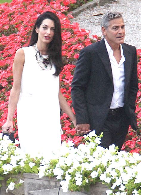 george clooney flies fiancée amal alamuddin s mother baria to italian holiday villa to meet