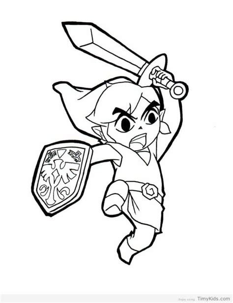 legend  zelda coloring pages toon link coloring pages redgrillo
