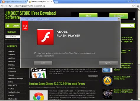 adobe flash player  offline installer terbaru