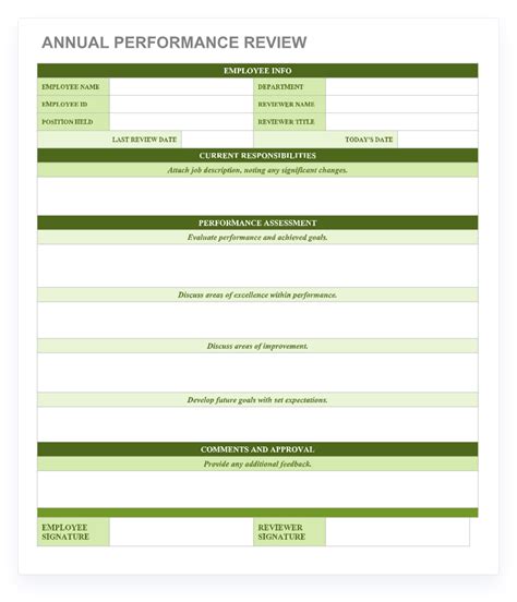employee  day review template tutoreorg master  documents