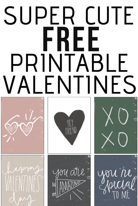 super cute  printable valentines cards twelve  main