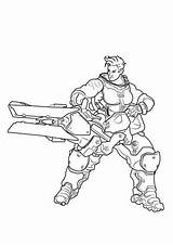 Overwatch Coloring Pages Zarya Fun Kids sketch template