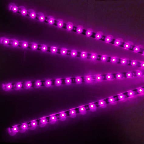 ee support  pcs purple led  cm license plate lights grill