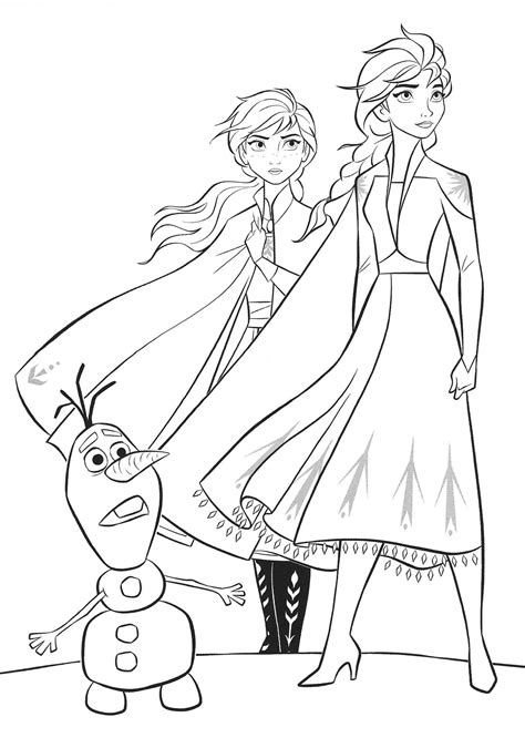 Free Printable Elsa And Anna Coloring Pages