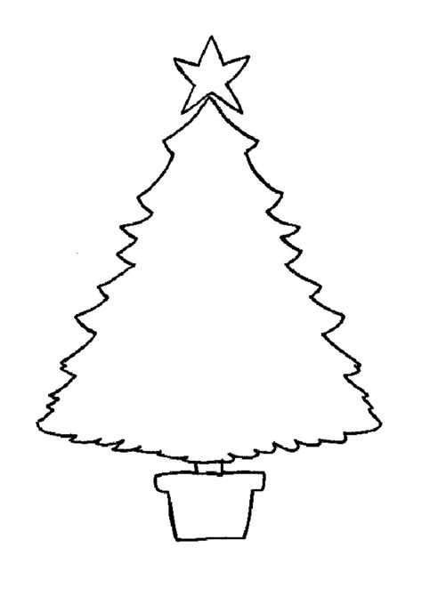 printable christmas tree drawing