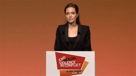 Angelina Jolie Speech At The End Sexual Violence Conference