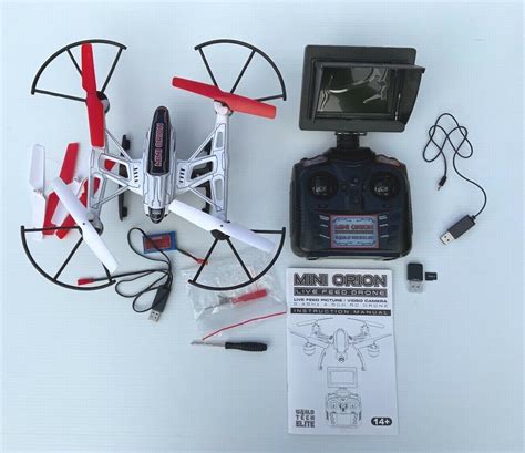 mini orion  feed drone  ghz  ch rc lcd screen drone white works hdp  ebay