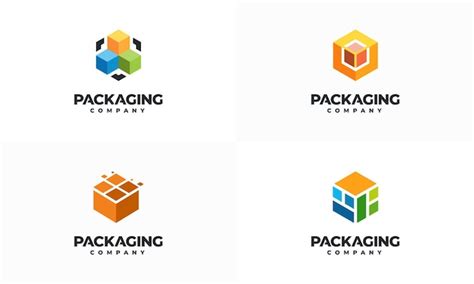 premium vector set  packaging logo designs concept vector delivery