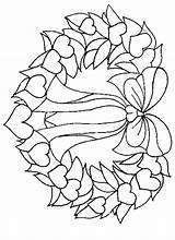 Coloring Pages Flower Crown Heart sketch template