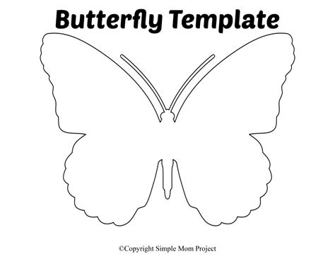 printable butterfly template cut  printable templates