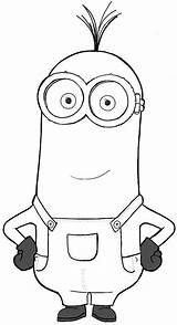 Minion Coloring Kevin Drawing Pages Drawinghowtodraw Draw Minions sketch template