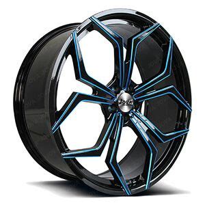 black  blue wheels  car alloy wheel rims  cars blue black