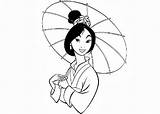 Mulan Coloring Pages Kids sketch template