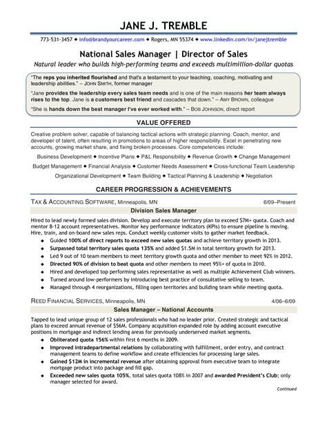 sample sales director resume templates  allbusinesstemplatescom