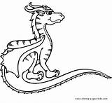 Coloring Template Dragon sketch template