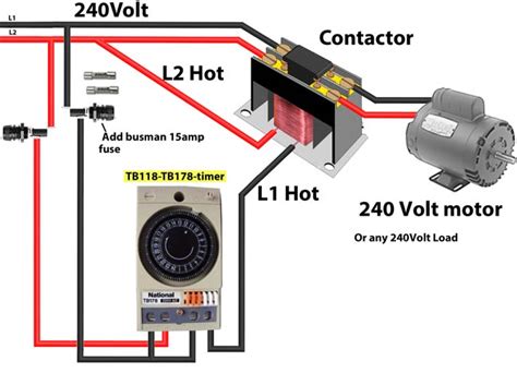 schematic  volt contactor wiring diagram