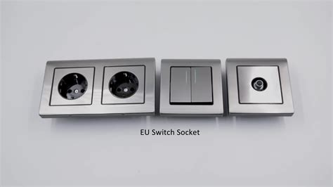eu standard stainless steel german electrical switches socket cheap buy german electrical
