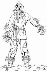 Oz Scarecrow Wizard Coloring Pages Printable Kids Drawing Color Dorothy Cool2bkids Coloring4free Adult Books Letscolorit Tin Man Colouring Book Fun sketch template