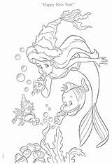 Mermaid Coloring Little Pages Pages7 Disney Print Kids Birthday sketch template
