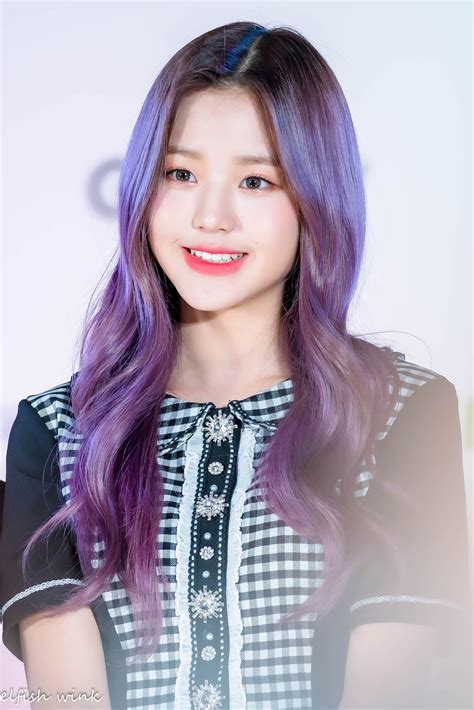 izones wonyoung revealed  hair color      fans