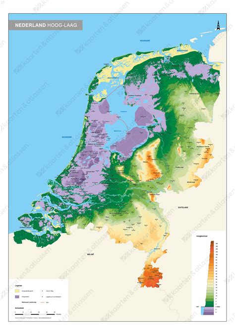 digitale hoogtekaart nederland nauwkeurig  kaarten en atlassennl