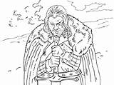 Thrones Coloriages Colouring Stark Eddard Starck Ned sketch template