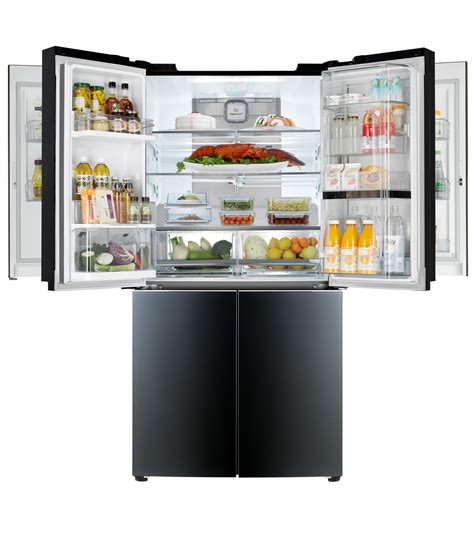 lg  unveil  mega capacity refrigerator  double door  door
