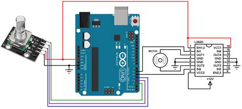 dc motor control with rotary encoder and arduino simple