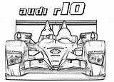 Coloring Audi R10 Car Pages Fast Race Cars Kids Book Advertisement Coloringpagebook sketch template