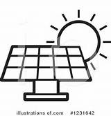 Solar Coloring Energy Sheets Panel Template Pages Clipart sketch template