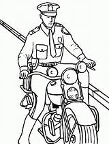 Policjant Motorze Polizei Kolorowanka Druku Polizia Malowankę Wydrukuj Policjanci Drukowanka Persone sketch template