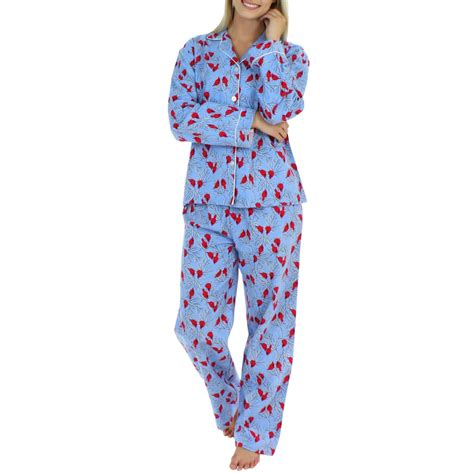 Pajamamania Women S Flannel Long Sleeve Pajama Set