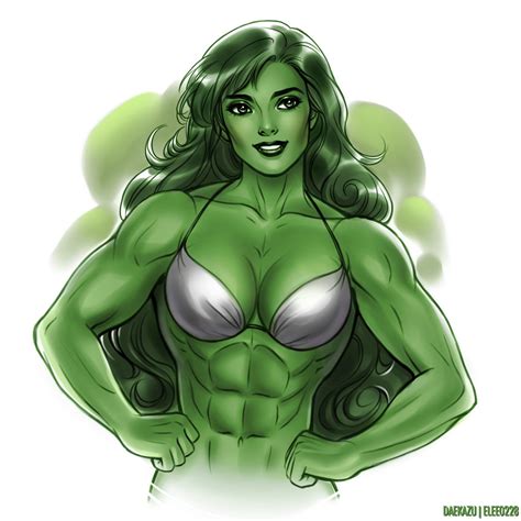 She Hulk And Jennifer Walters Marvel Drawn By Elee0228