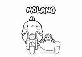 Molang Coloring Pages Colouring Coloriage Information Print sketch template