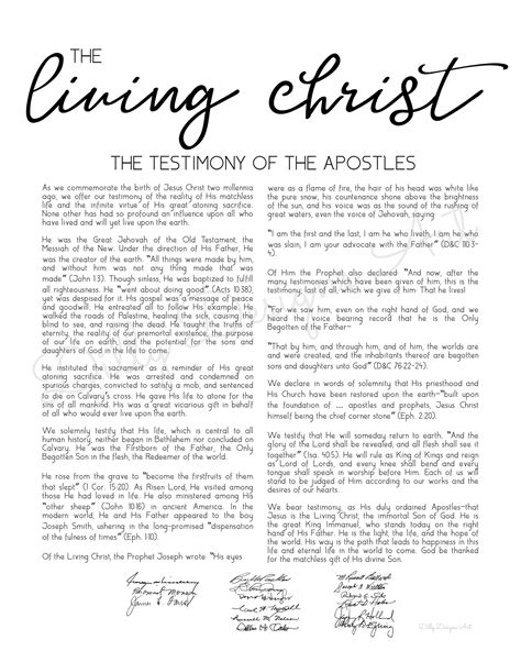rare  living christ printable roy blog
