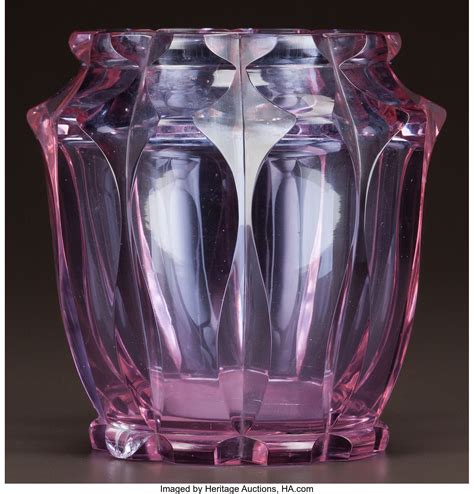 Moser Rare Alexandrite Glass Vase Circa 1920 Lot 60627 Heritage