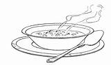 Soup Google Coloring Pages Nz Bowl sketch template