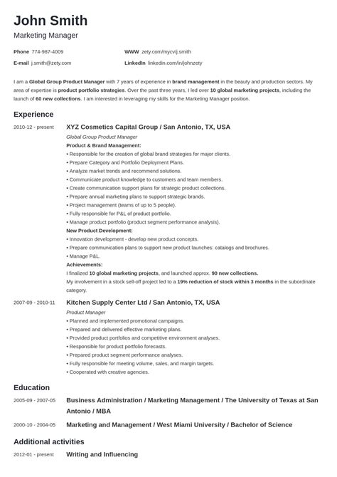list education   resume section examples