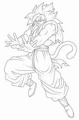 Gogeta Super Saiyan Lineart Deviantart Dragon Ball Goku Dibujos Drawing Coloring Pages Colorear Para Line Anime Drawings Blanco Colorea Negro sketch template