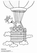 Air Balloon Coloring Hot Jules Friend Pages Large sketch template