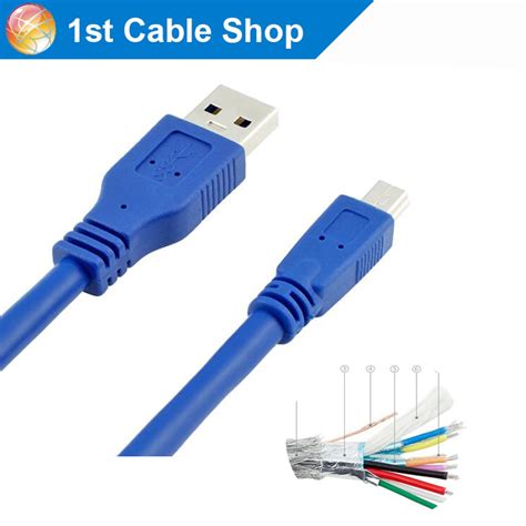buy usb   male  mini  pin  extension cable usb   male  mini usb