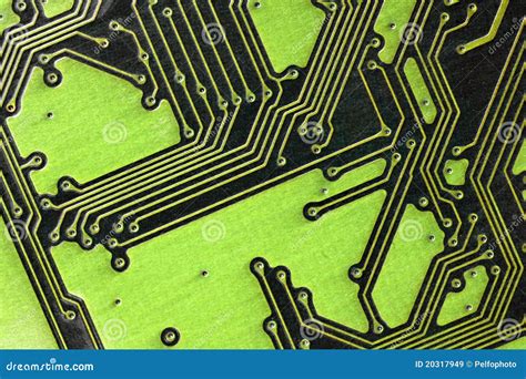 printed circuit stock image image  detail clean conducting