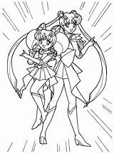 Coloring Sailormoon Pages Sailor Moon Animated sketch template