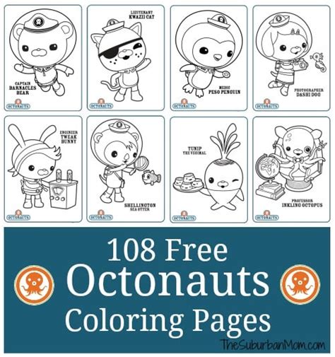 octonauts printable coloring pages thesuburbanmom