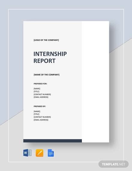 sample internship reports   ms word