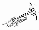 Coloring Pages Trumpet Printable Music Coloringcafe Trumpets Visit sketch template
