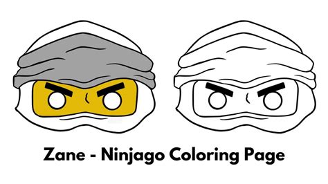 ninjago coloring page mask printable joy  crafting