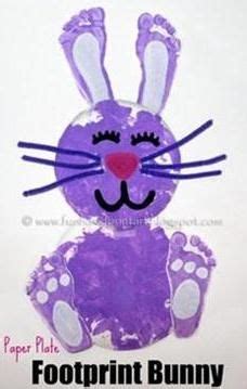 fun easter craft ideas  kids  wired  tired footprint bunny